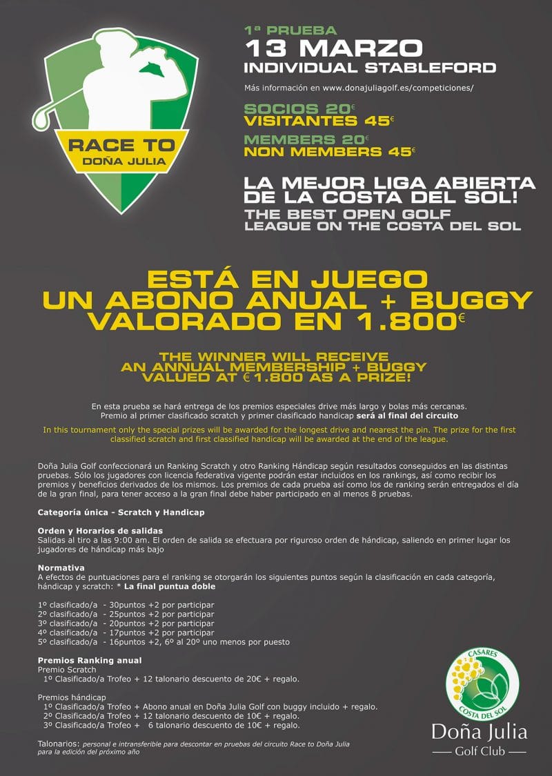 1º Prueba Race to Doña Julia 2021