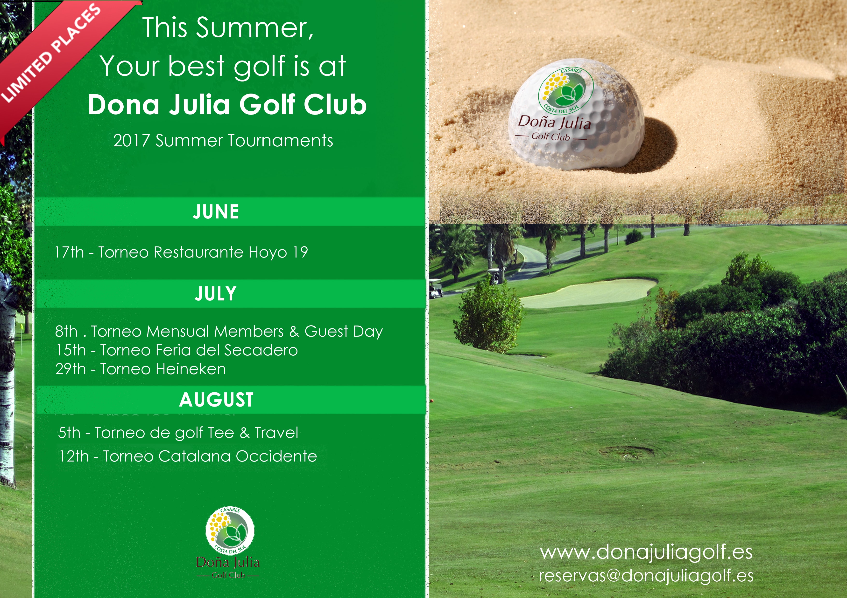 Torneos de Verano Doña Julia Golf 2017
