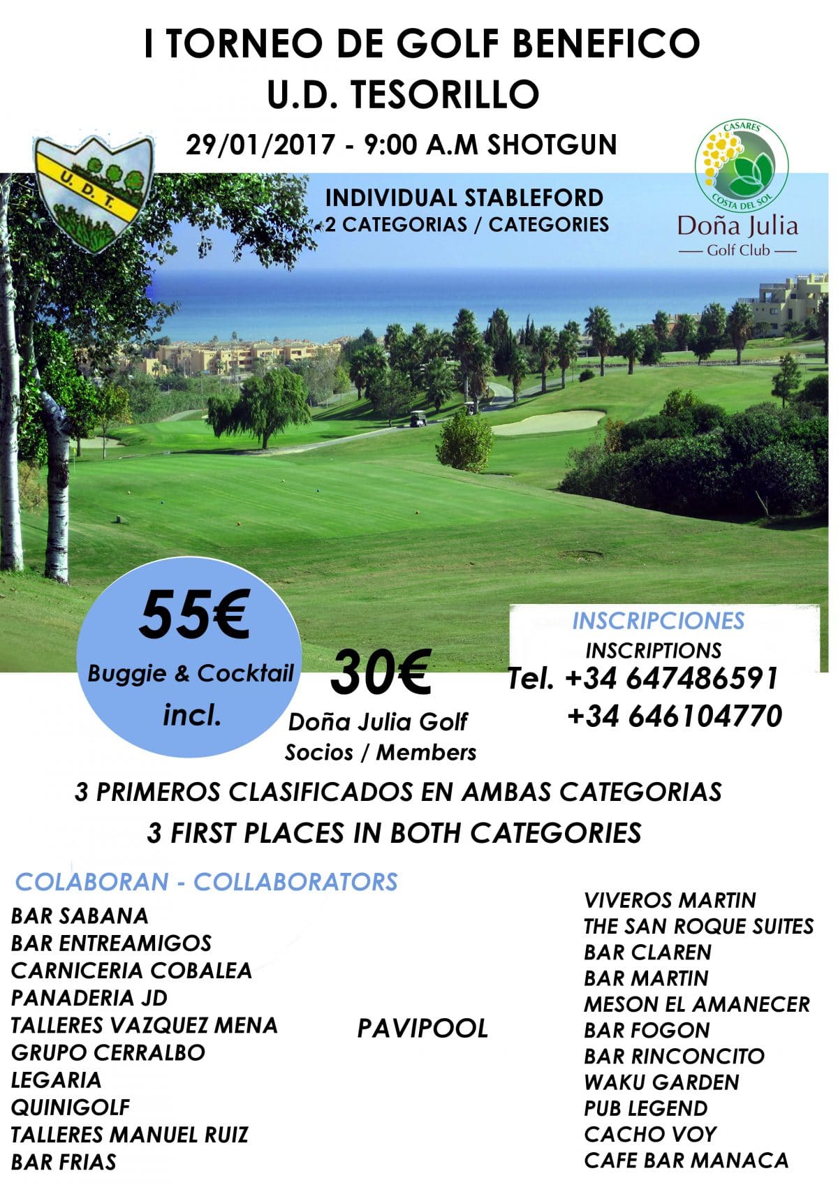 I Torneo de Golf Benéfico U.D. Tesorillo