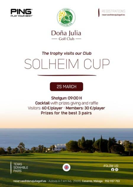 The trophy visits our club solheim cup