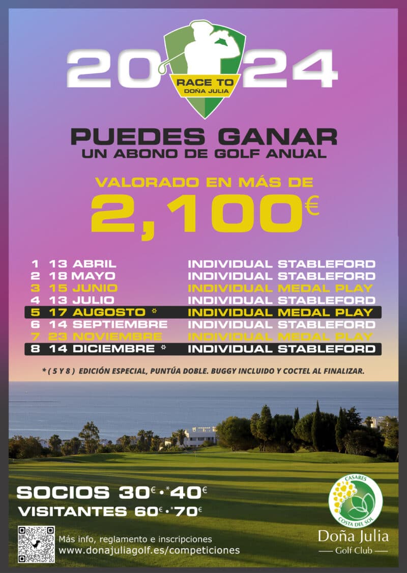 8th Golf tournament Race to Doña Julia 2024