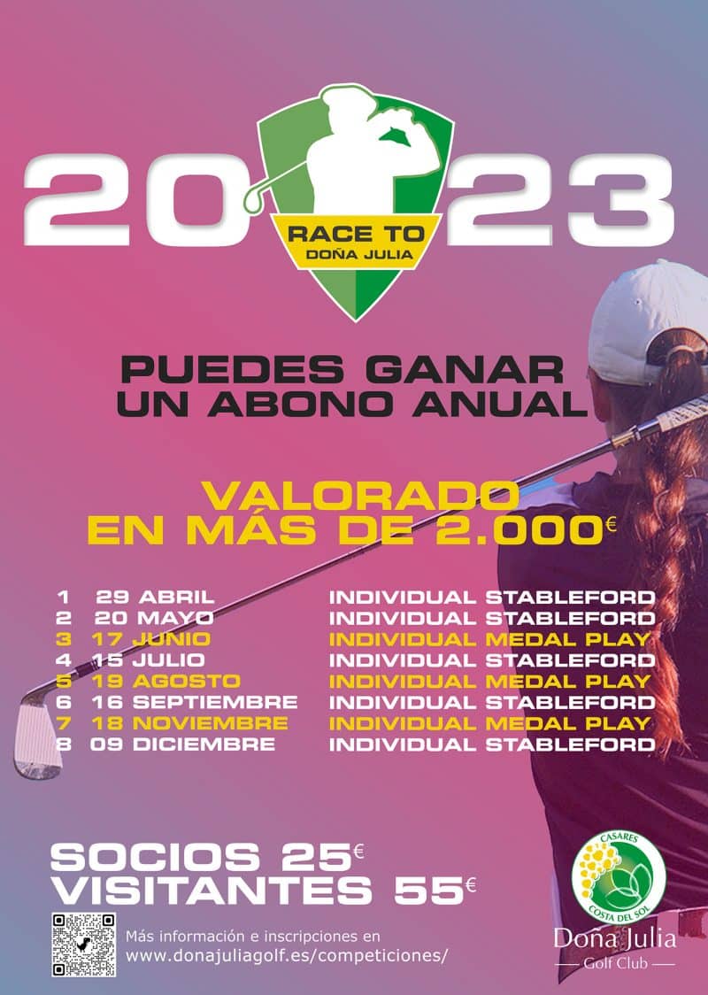 competiciones de golf en doña julia la mejor liga anual de golf en la costa del sol