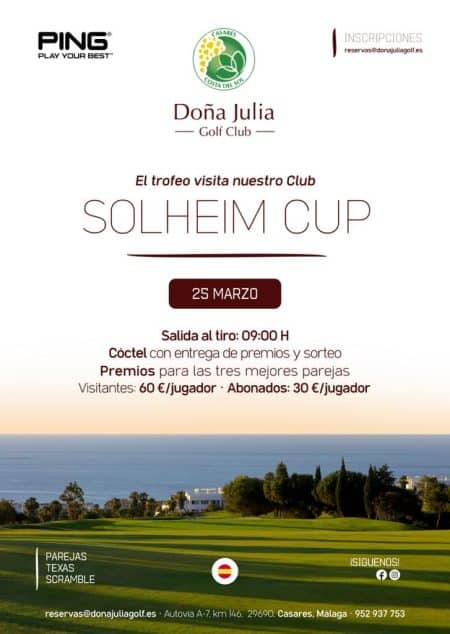 cartel trofeo visita nuestro club solheim cup